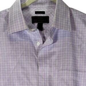 Jos A Bank Reserve No Wrinkle Traditional Fit Dress Shirt Purple 16 1/2 34 Large